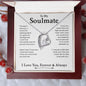 To My Soulmate | I Love You, Forever & Always - Forever Love Necklace