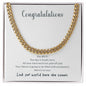 For Graduation | Congratulations - Cuban Link Chain