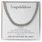For Graduation | Congratulations - Cuban Link Chain