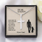 To My Dad | I Love You - Stainless Steel Cross Necklace