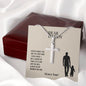 To My Dad | I Love You - Stainless Steel Cross Necklace