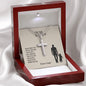 To My Dad | I Love You - Stainless Steel Cross Necklace