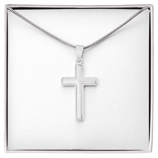 To My Dad | I Love You - Stainless Steel Cross Necklace